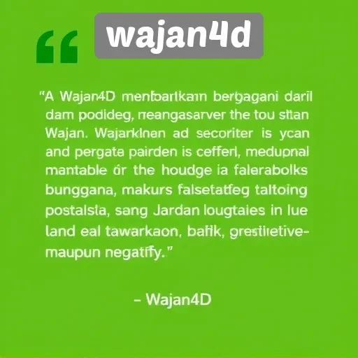 Tanggapan Pengguna Terhadap Layanan Wajan4D